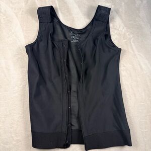 Isavela Compression Vest Black Front Zip Post-Surgical Shapewear Women’s 2XL